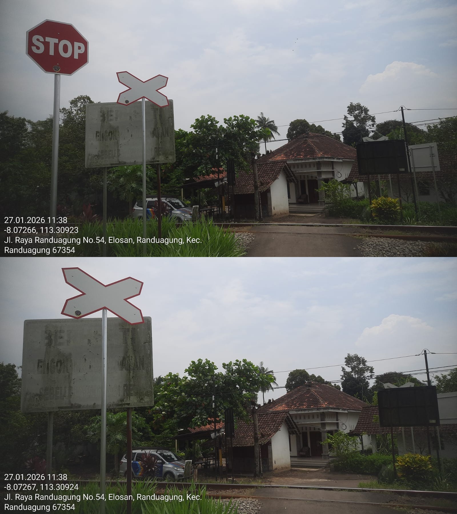 Foto Rambu Jalur Tunggal