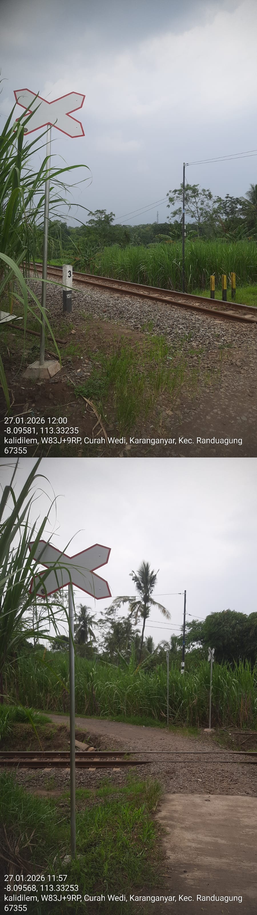 Foto Rambu Jalur Tunggal