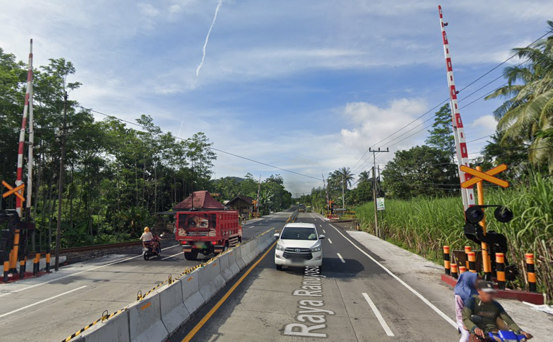 Foto Rambu Jalur Tunggal